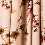 Cetim Impacto Floral Preto - Ribes y Casals