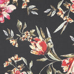 Cetim Floral Preta - Ribes y Casals