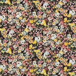 Tecido Cetim Fosco Riscas Fundo Rosa - Ribes y Casals