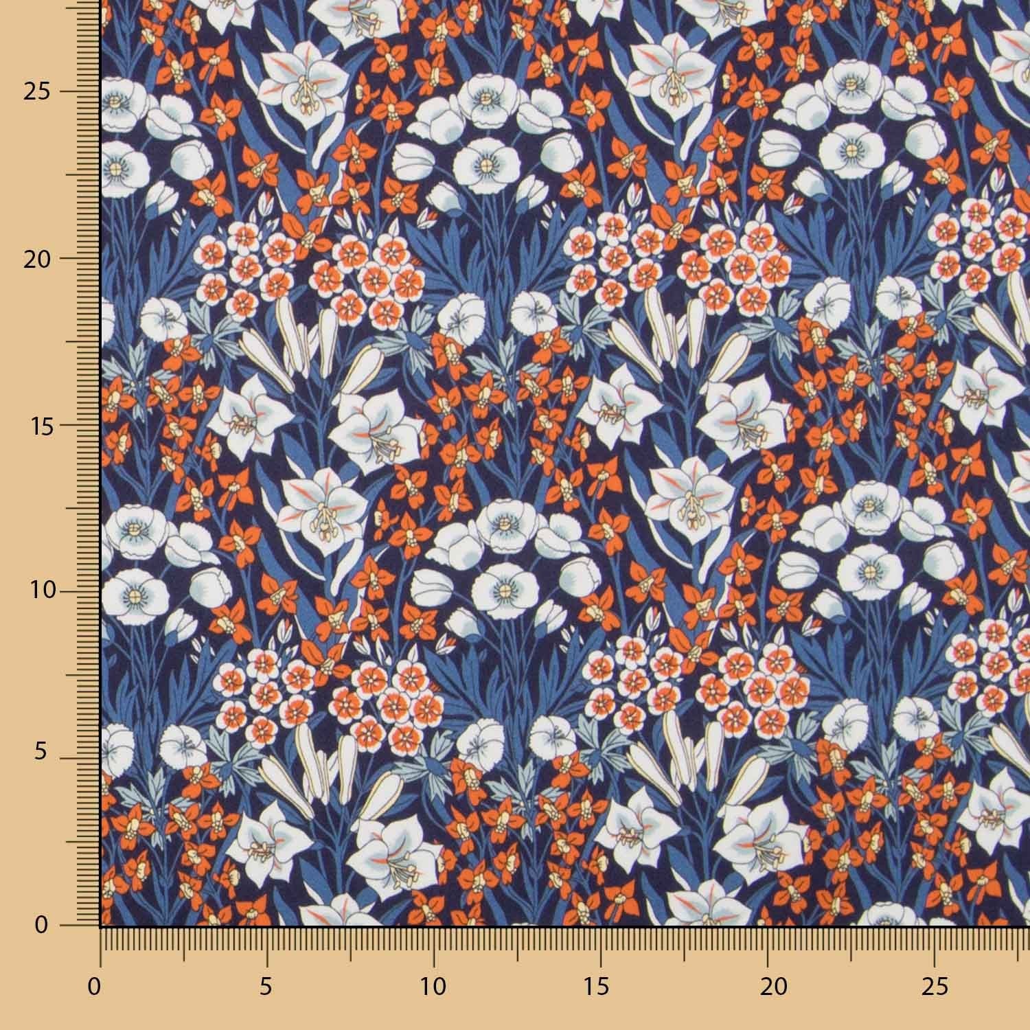 Cetim Liberty London Buqut Azul - Ribes y Casals