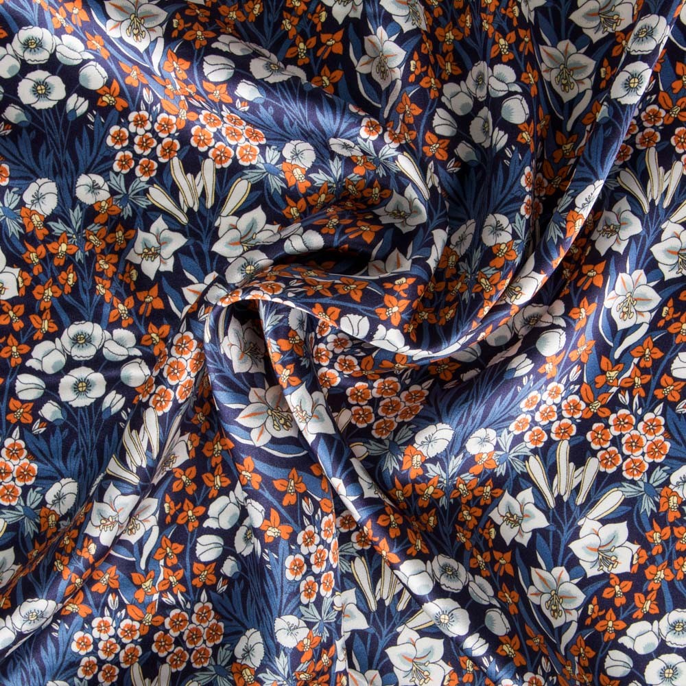 Cetim Liberty London Buqut Azul - Ribes y Casals