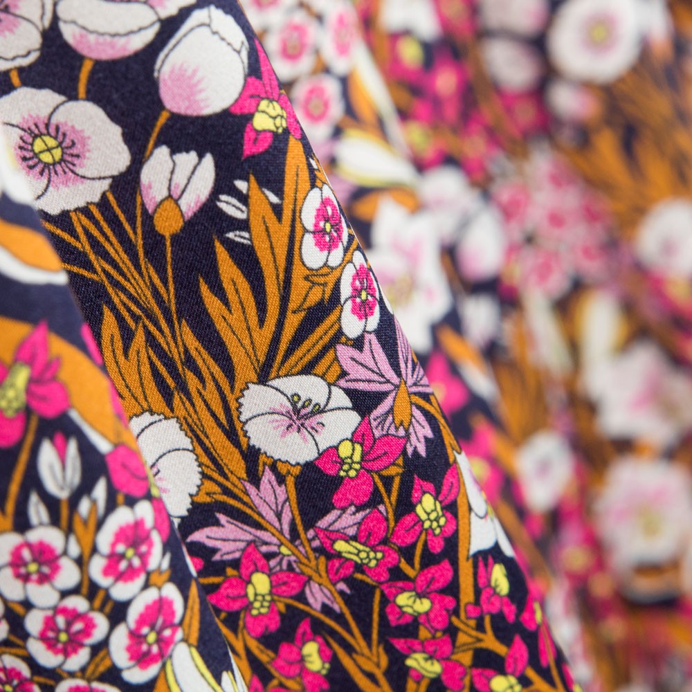 Cetim Liberty London Bouquet Fscsia - Ribes y Casals