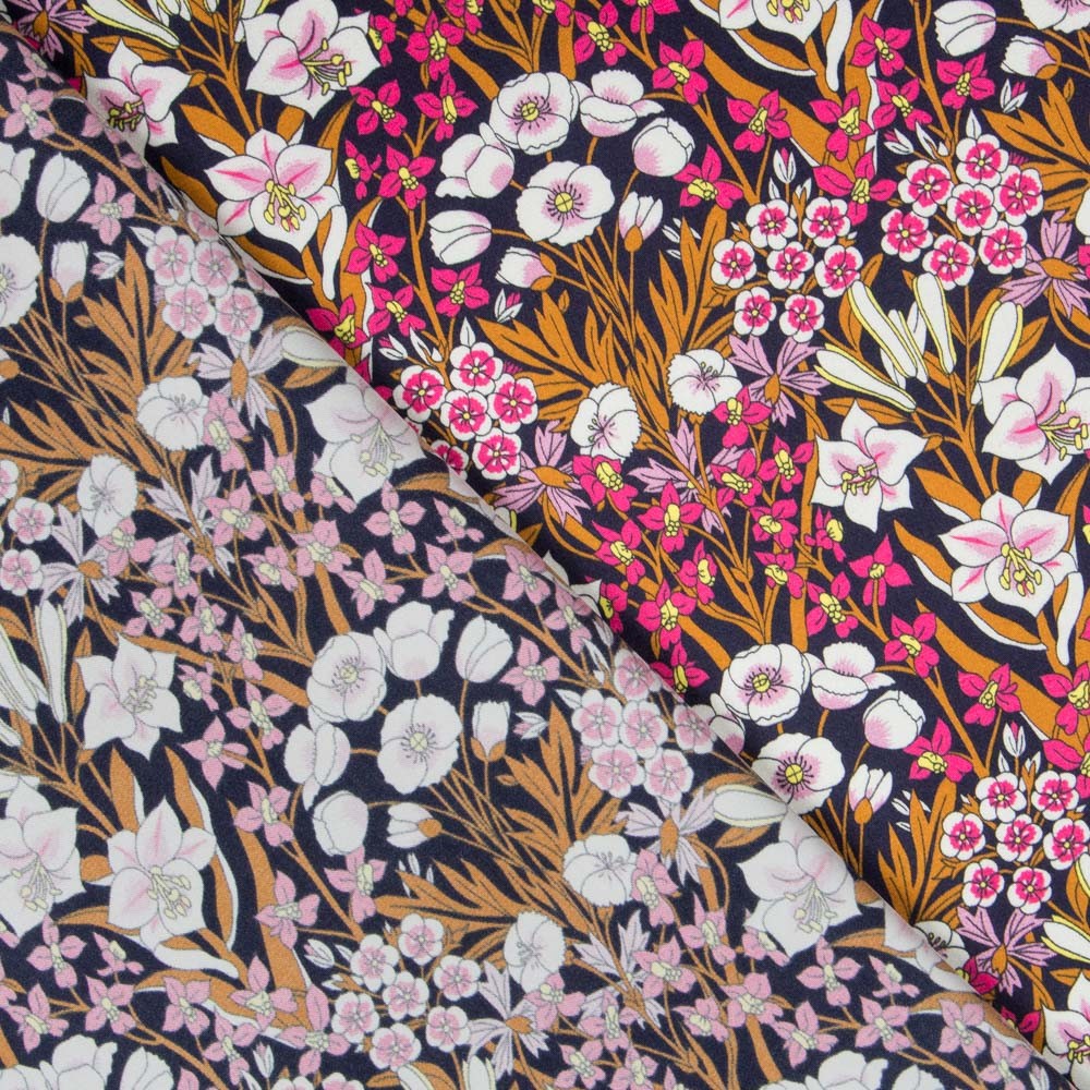 Cetim Liberty London Bouquet Fscsia - Ribes y Casals