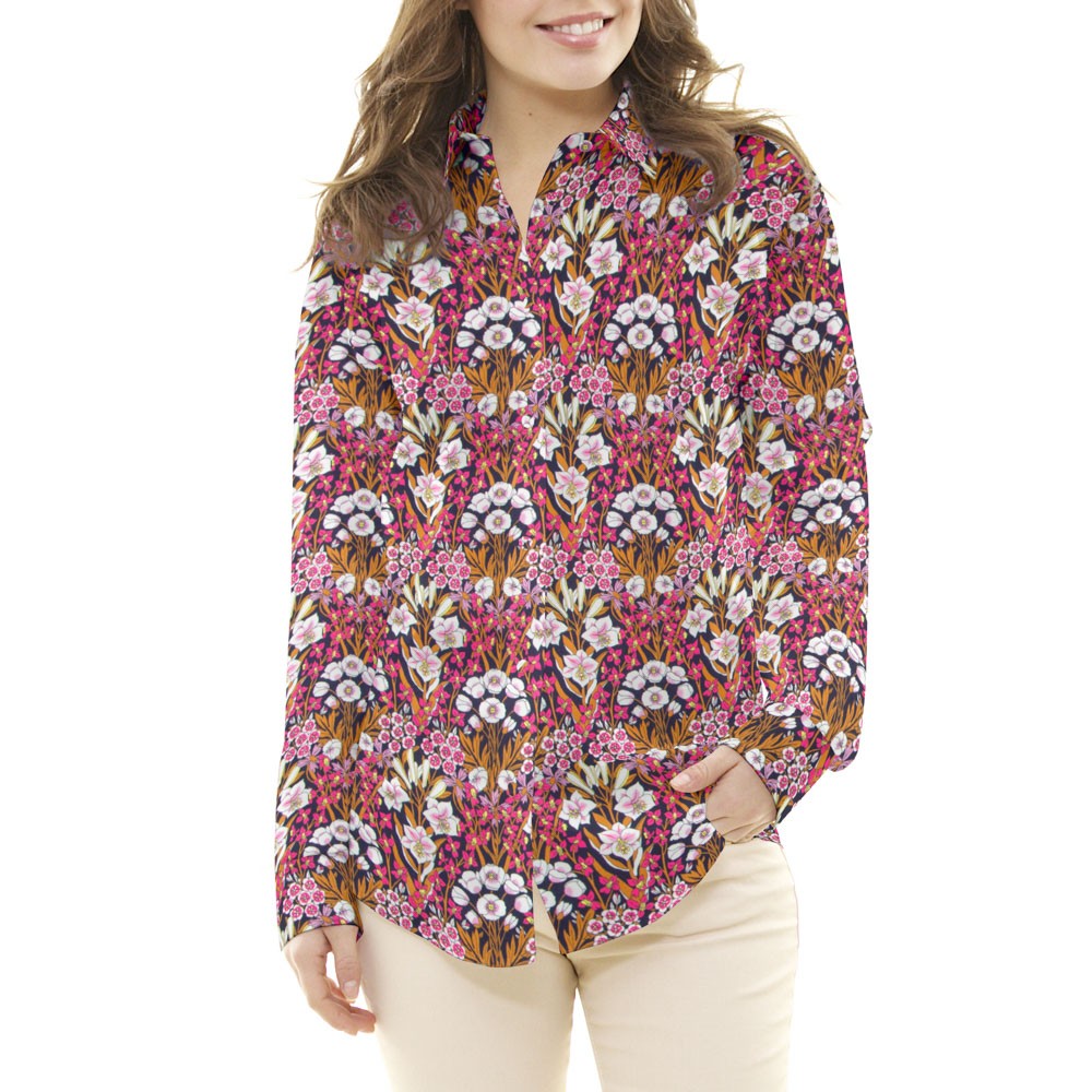 Cetim Liberty London Bouquet Fscsia - Ribes y Casals