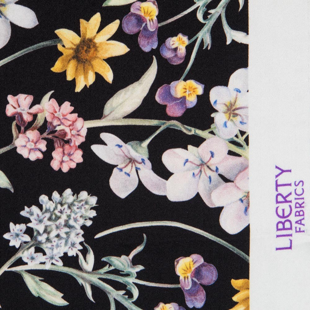 Cetim Liberty London Forest Preto - Ribes y Casals