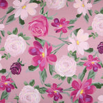 Cetim Moda Floral Ãleo Rosa - Ribes y Casals