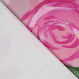 Cetim Moda Floral Ãleo Rosa - Ribes y Casals