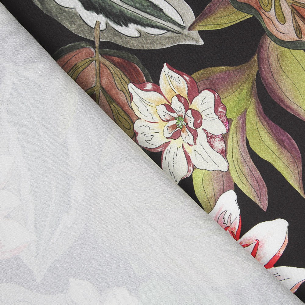 Cetim Lírio d&#39;água Preto - Ribes y Casals