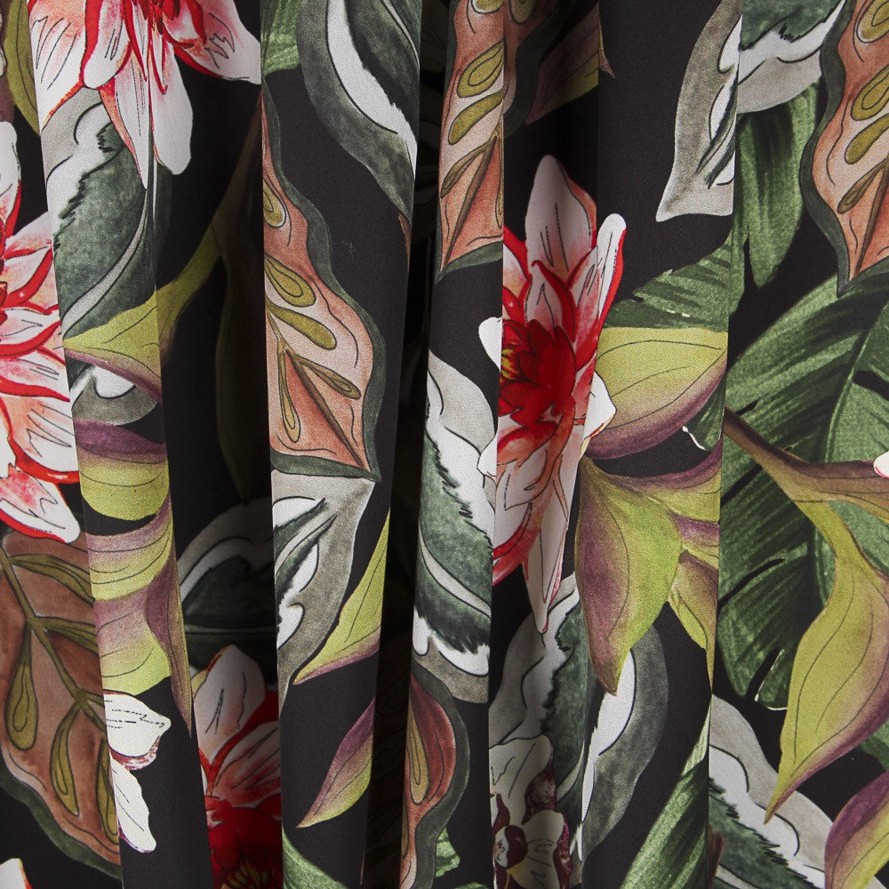 Cetim Lírio d&#39;água Preto - Ribes y Casals