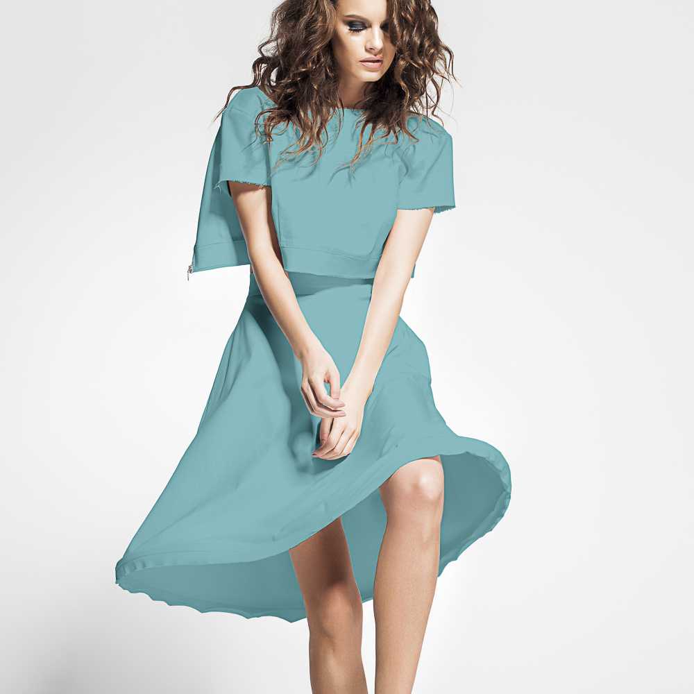 Cetim Verde Água Moda - Ribes y Casals