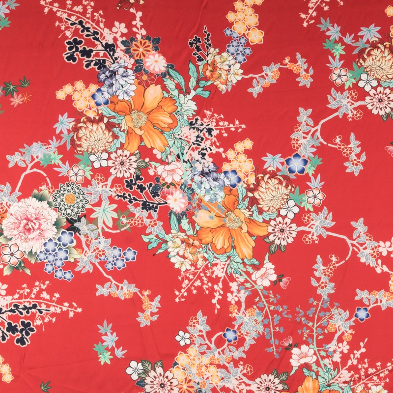 Satén Poliéstrer Tropical Branca - Ribes y Casals