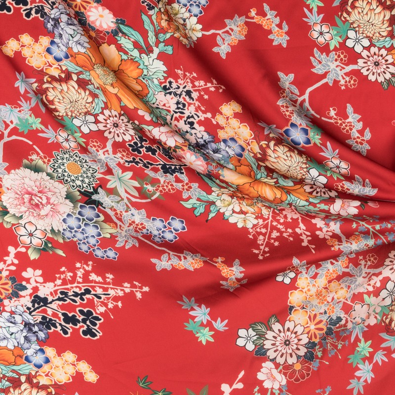 Satén Poliéstrer Tropical Branca - Ribes y Casals