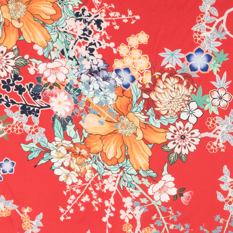 Satén Poliéstrer Tropical Branca - Ribes y Casals