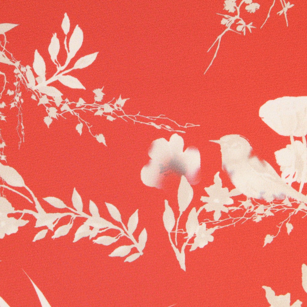 Cetim Poliéster Selva Vermelho - Ribes y Casals