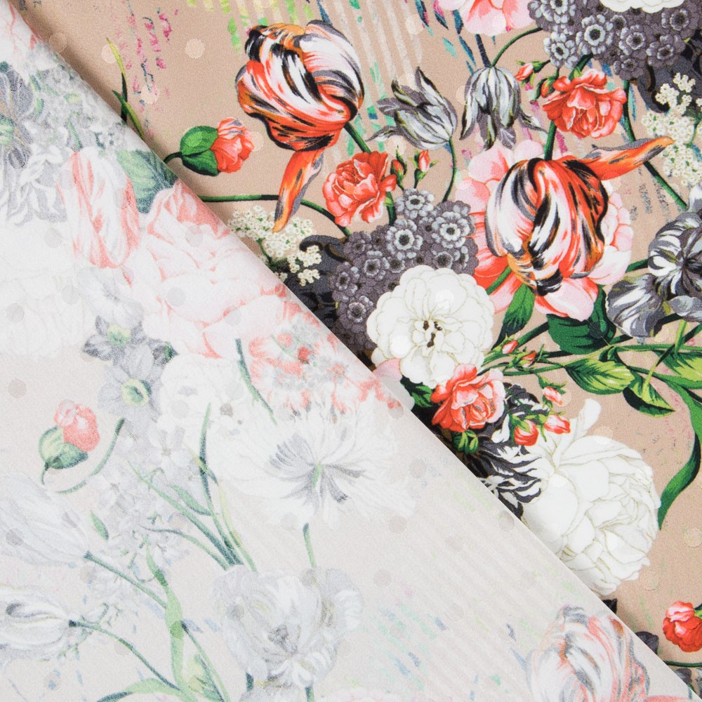 Tecido de Linho Listras Lilás - Ribes y Casals