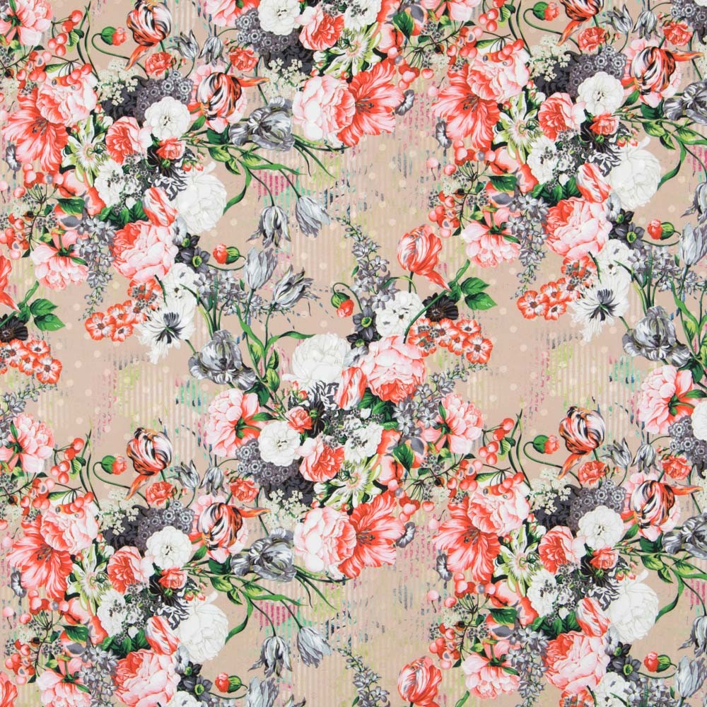 Tecido de Linho Listras Lilás - Ribes y Casals