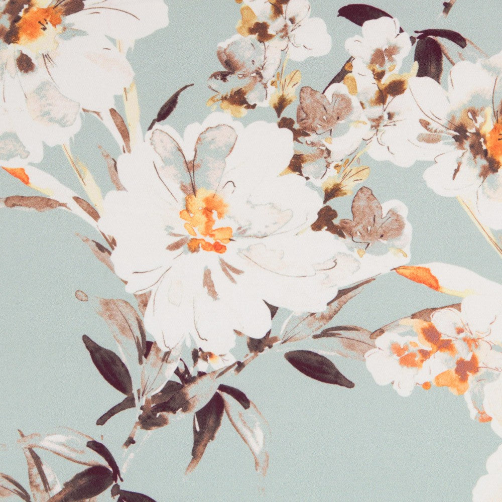 Cetim Verde Água Flor - Ribes y Casals