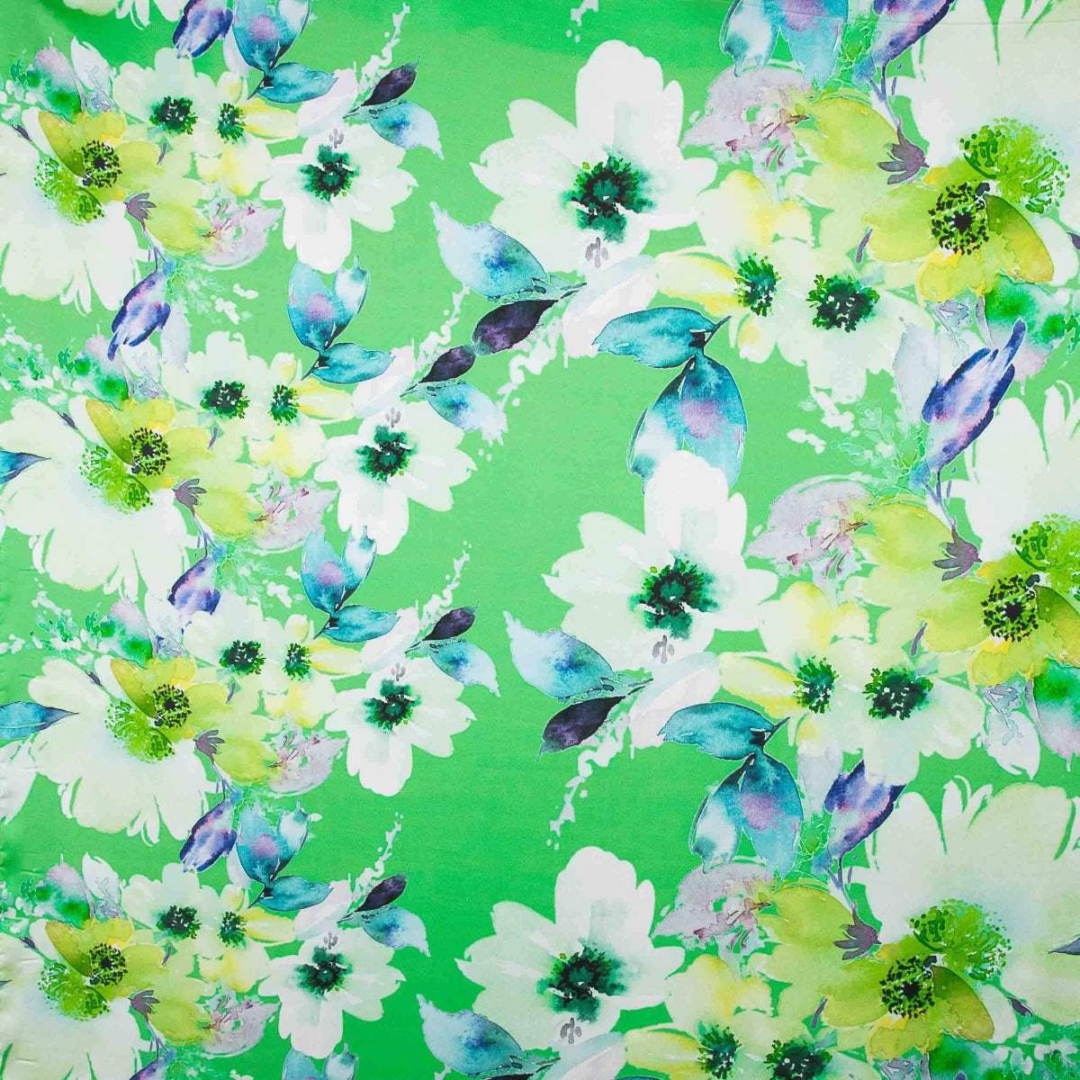 Cetim Estampado Elonor Verde - Ribes y Casals