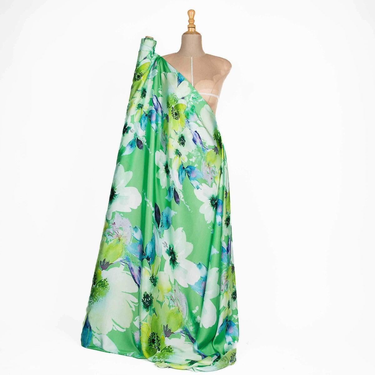 Cetim Estampado Elonor Verde - Ribes y Casals