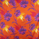 Retal Satén Estampado Tuser Naranja 120x150 cm - Ribes y Casals