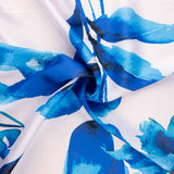 Cetim Estampado Aquarela Azul - Ribes y Casals