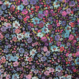 Cetim Poliéster Estampado Multiflores Vermelho - Ribes y Casals