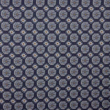 Cetim Poliéster Estampado Geométrico Marinho - Ribes y Casals