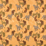 Cetim Jacquard Leopardo Camel - Ribes y Casals