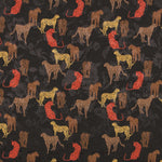 Cetim Jacquard Leopardo Preto - Ribes y Casals