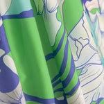 Cetim Estampado Polinésio Verde - Ribes y Casals
