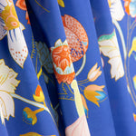 Cetim Estampado Manila Azul - Ribes y Casals