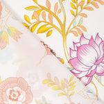 Cetim Estampado Manila Branco - Ribes y Casals