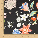 Cetim Estampado Manila Preto - Ribes y Casals