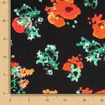 Cetim Poliéster Papoilas Vermelhas - Ribes y Casals