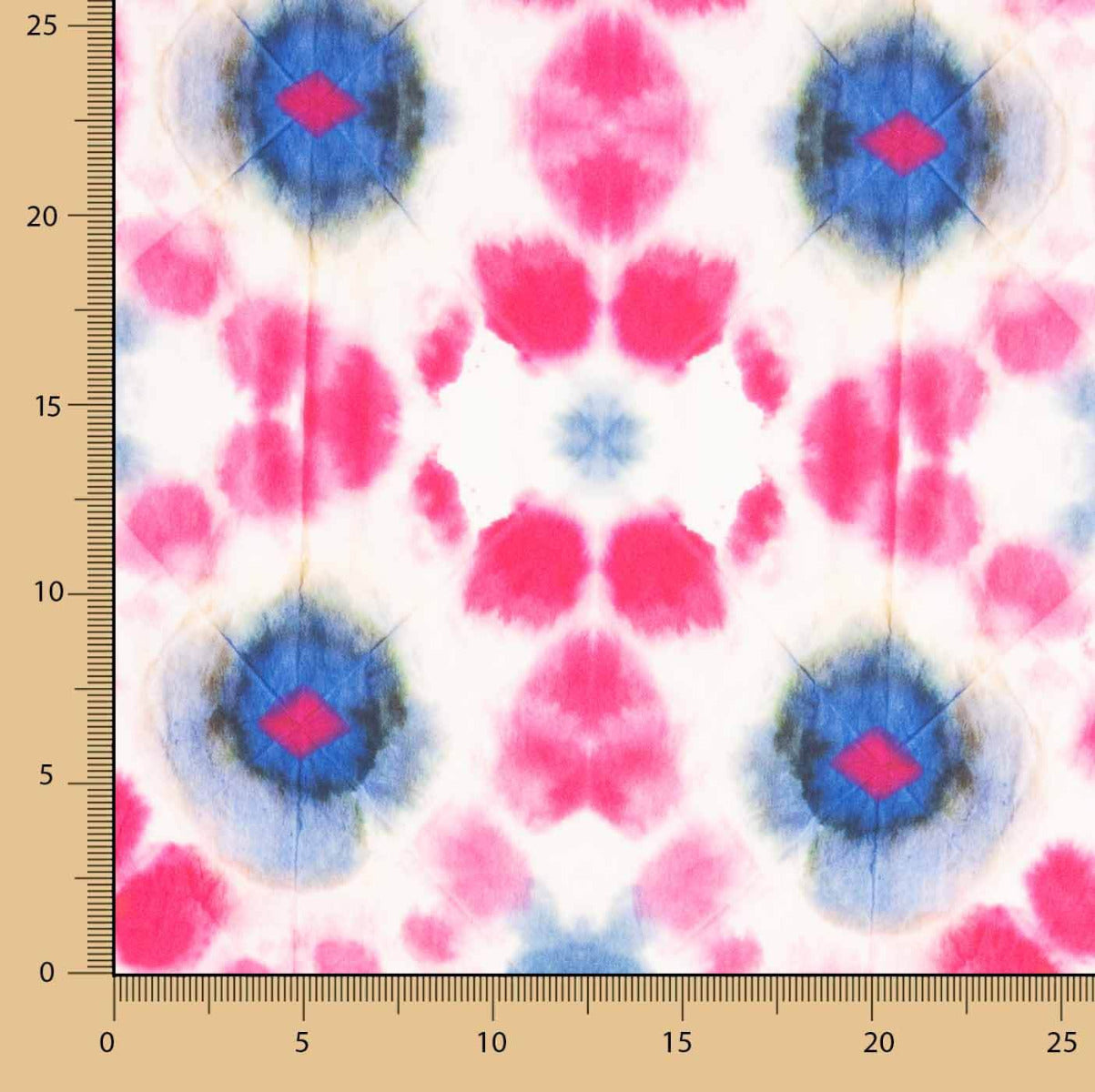 Cetim Tie Dye Morango - Ribes y Casals