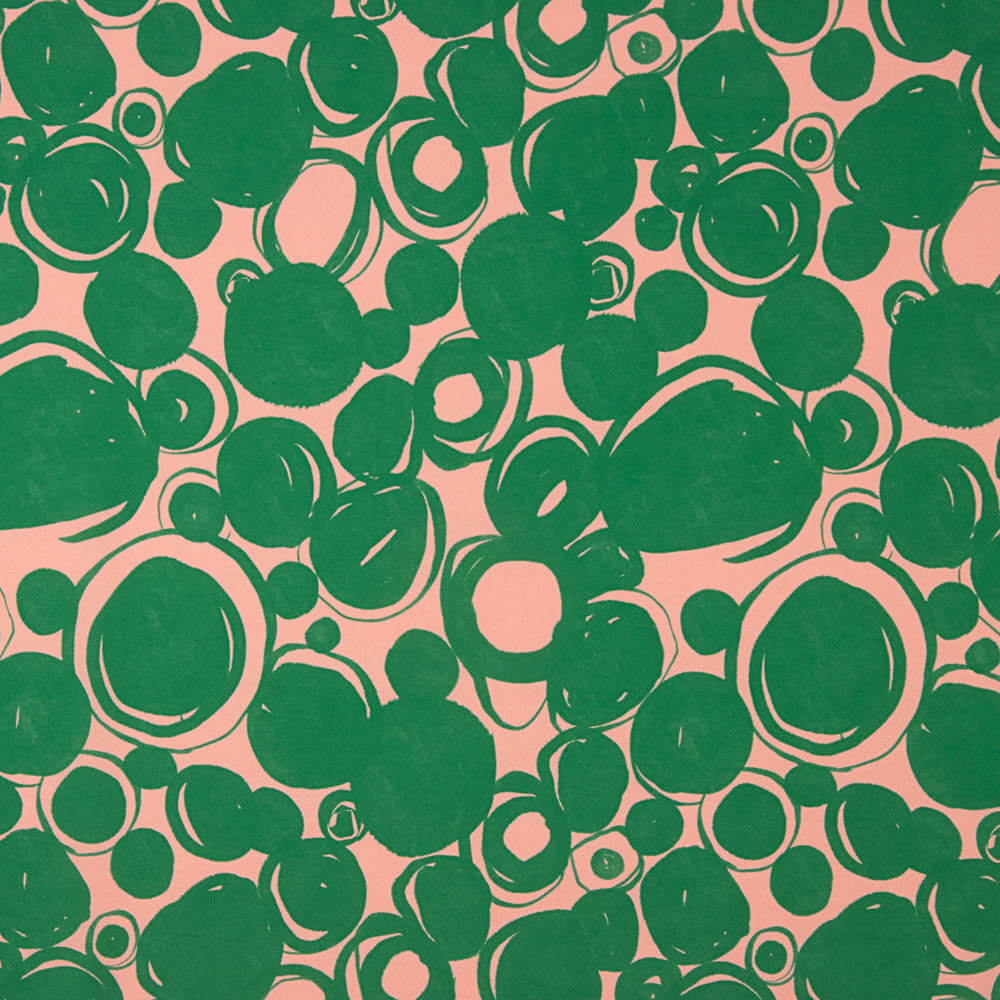 Poliéster Círculos Verde - Ribes y Casals