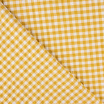 Seersucker Xadrez Mini Açafrão - Ribes y Casals