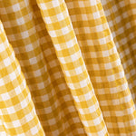 Seersucker Xadrez Mini Açafrão - Ribes y Casals