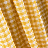 Seersucker Xadrez Mini Açafrão - Ribes y Casals