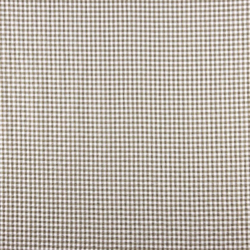 Seersucker Xadrez Mini Cinza Esverdeado - Ribes y Casals