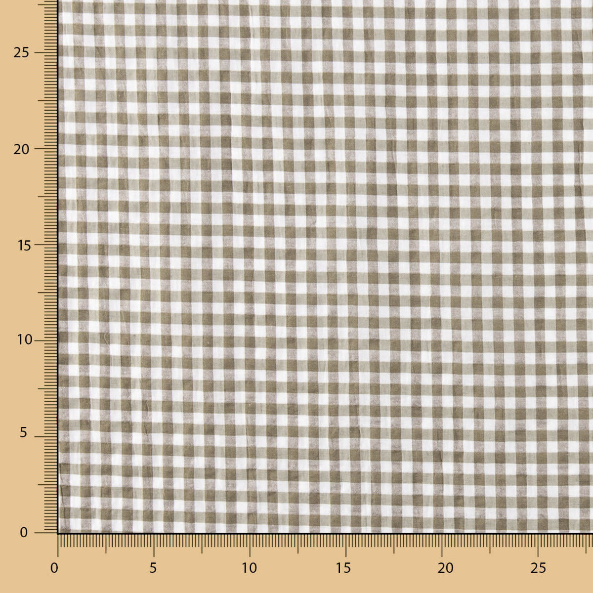 Seersucker Xadrez Mini Cinza Esverdeado - Ribes y Casals