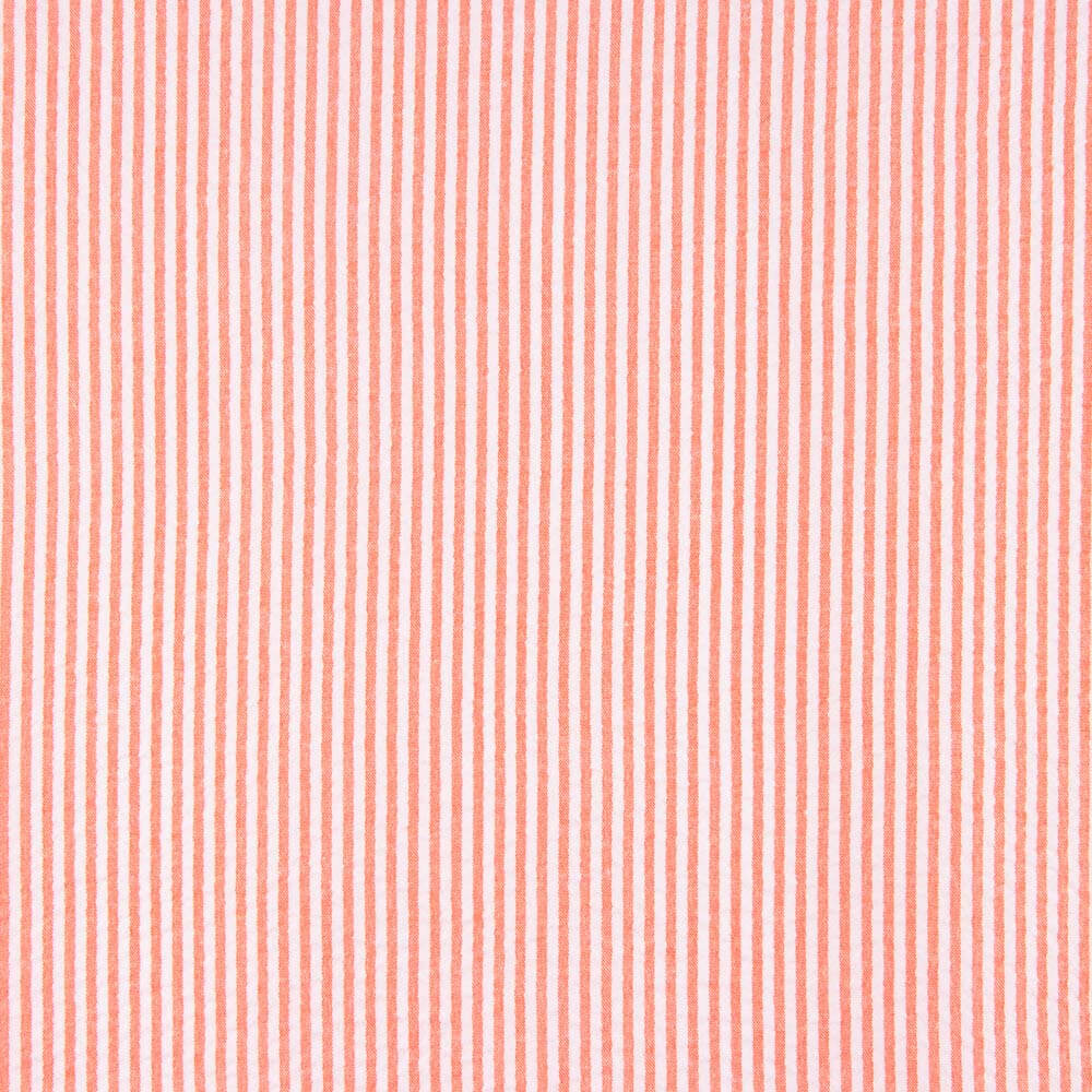 Seersucker Riscas Vichy Mini Tangerina - Ribes y Casals