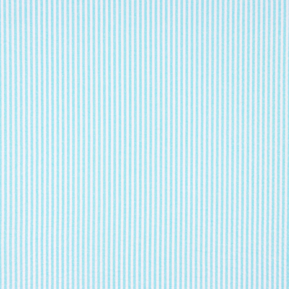 Seersucker Riscas Vichy Mini Turquesa Claro - Ribes y Casals