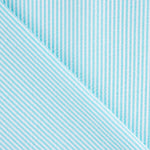 Seersucker Riscas Vichy Mini Turquesa Claro - Ribes y Casals