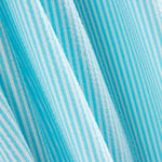 Seersucker Riscas Vichy Mini Turquesa Claro - Ribes y Casals