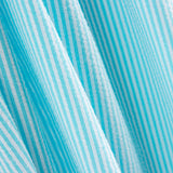 Seersucker Riscas Vichy Mini Turquesa Claro - Ribes y Casals