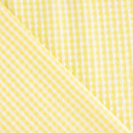 Seersucker Tencel Quadrados Mini Amarelo - Ribes y Casals