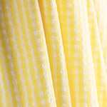 Seersucker Tencel Quadrados Mini Amarelo - Ribes y Casals