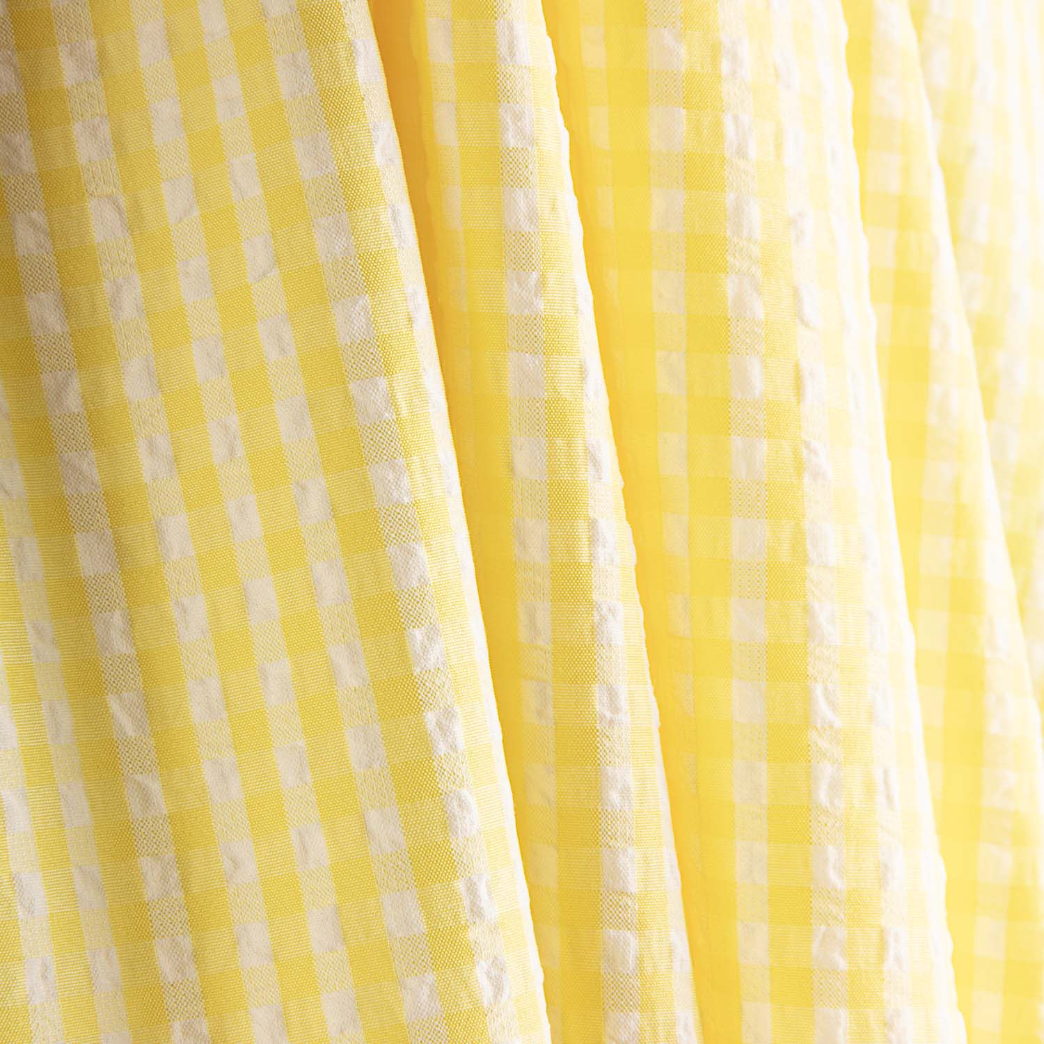 Seersucker Tencel Quadrados Mini Amarelo - Ribes y Casals