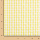 Seersucker Tencel Quadrados Maxi Amarelo - Ribes y Casals